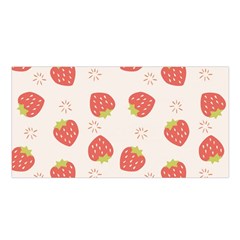 Strawberries Pattern Design Satin Shawl 45  X 80  by Grandong