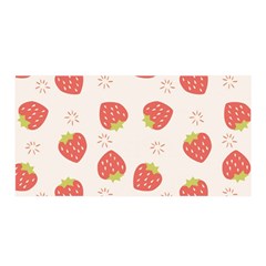 Strawberries Pattern Design Satin Wrap 35  X 70  by Grandong