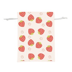 Strawberries Pattern Design Lightweight Drawstring Pouch (l) by Grandong