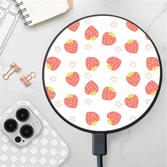 Strawberries Pattern Design Wireless Fast Charger(black) by Grandong