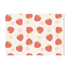 Strawberries Pattern Design Crystal Sticker (a4) by Grandong