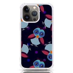 Owl Pattern Background Iphone 13 Pro Tpu Uv Print Case by Grandong