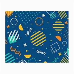 Flat Design Geometric Shapes Background Small Glasses Cloth by Grandong