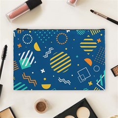 Flat Design Geometric Shapes Background Cosmetic Bag (large) by Grandong