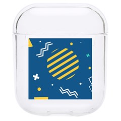 Flat Design Geometric Shapes Background Hard Pc Airpods 1/2 Case by Grandong