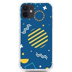 Flat Design Geometric Shapes Background iPhone 12/12 Pro TPU UV Print Case Front