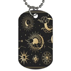 Star Colorful Christmas Abstract Art Dog Tag (two Sides) by Grandong