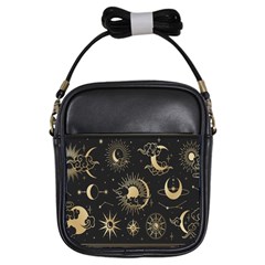 Star Colorful Christmas Abstract Art Girls Sling Bag