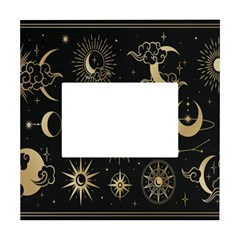 Star Colorful Christmas Abstract Art White Box Photo Frame 4  X 6 