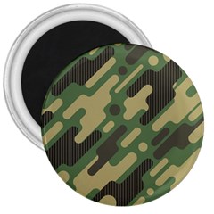 Camouflage Pattern Background 3  Magnets by Grandong