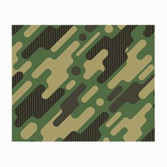 Camouflage Pattern Background Small Glasses Cloth (2 Sides) by Grandong