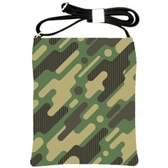 Camouflage Pattern Background Shoulder Sling Bag by Grandong