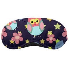 Owl Stars Pattern Background Sleep Mask by Grandong