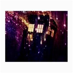 Tardis Regeneration Art Doctor Who Paint Purple Sci Fi Space Star Time Machine Small Glasses Cloth