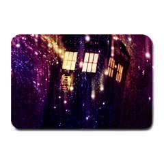 Tardis Regeneration Art Doctor Who Paint Purple Sci Fi Space Star Time Machine Plate Mats by Cemarart