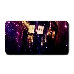 Tardis Regeneration Art Doctor Who Paint Purple Sci Fi Space Star Time Machine Medium Bar Mat by Cemarart