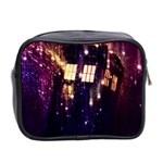 Tardis Regeneration Art Doctor Who Paint Purple Sci Fi Space Star Time Machine Mini Toiletries Bag (Two Sides) Back