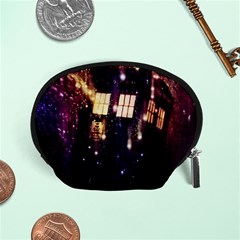 Tardis Regeneration Art Doctor Who Paint Purple Sci Fi Space Star Time Machine Accessory Pouch (small) by Cemarart