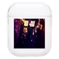 Tardis Regeneration Art Doctor Who Paint Purple Sci Fi Space Star Time Machine Soft Tpu Airpods 1/2 Case by Cemarart