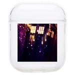 Tardis Regeneration Art Doctor Who Paint Purple Sci Fi Space Star Time Machine Soft TPU AirPods 1/2 Case Front