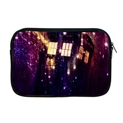 Tardis Regeneration Art Doctor Who Paint Purple Sci Fi Space Star Time Machine Apple Macbook Pro 17  Zipper Case by Cemarart