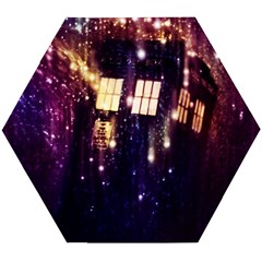 Tardis Regeneration Art Doctor Who Paint Purple Sci Fi Space Star Time Machine Wooden Puzzle Hexagon by Cemarart