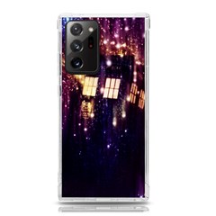 Tardis Regeneration Art Doctor Who Paint Purple Sci Fi Space Star Time Machine Samsung Galaxy Note 20 Ultra Tpu Uv Case by Cemarart