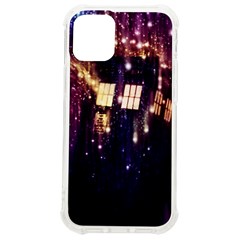 Tardis Regeneration Art Doctor Who Paint Purple Sci Fi Space Star Time Machine Iphone 12 Mini Tpu Uv Print Case	 by Cemarart