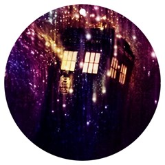 Tardis Regeneration Art Doctor Who Paint Purple Sci Fi Space Star Time Machine Uv Print Acrylic Ornament Round by Cemarart