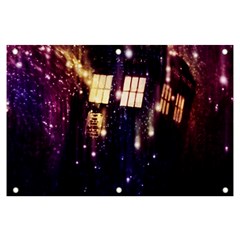 Tardis Regeneration Art Doctor Who Paint Purple Sci Fi Space Star Time Machine Banner And Sign 6  X 4  by Cemarart