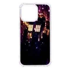 Tardis Regeneration Art Doctor Who Paint Purple Sci Fi Space Star Time Machine Iphone 13 Pro Tpu Uv Print Case by Cemarart