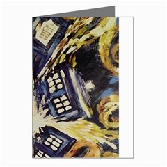 Tardis Doctor Who Pattern Greeting Cards (pkg Of 8) by Cemarart