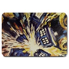 Tardis Doctor Who Pattern Large Doormat by Cemarart