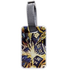 Tardis Doctor Who Pattern Luggage Tag (two Sides) by Cemarart