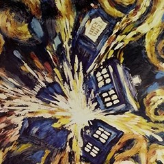 Tardis Doctor Who Pattern Play Mat (square) by Cemarart