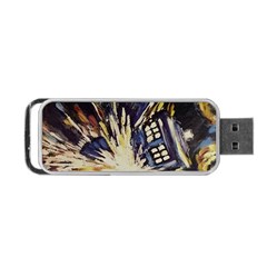 Tardis Doctor Who Pattern Portable Usb Flash (one Side) by Cemarart