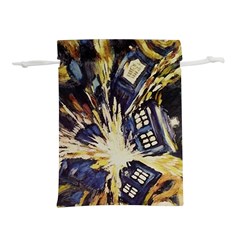 Tardis Doctor Who Pattern Lightweight Drawstring Pouch (s) by Cemarart