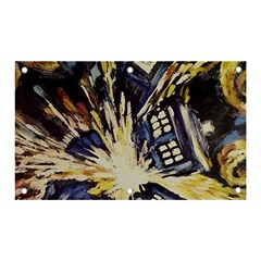 Tardis Doctor Who Pattern Banner And Sign 5  X 3  by Cemarart