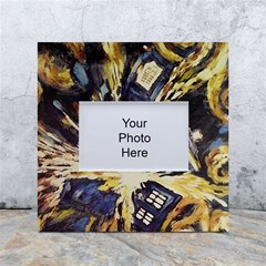 Tardis Doctor Who Pattern White Box Photo Frame 4  X 6  by Cemarart