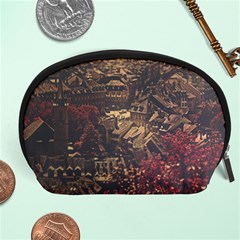 Vintage Cityscape City Retro Old Accessory Pouch (large) by Cemarart