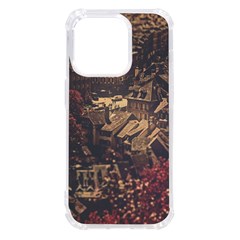 Vintage Cityscape City Retro Old Iphone 14 Pro Tpu Uv Print Case by Cemarart