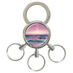 Sunset Ocean Beach Catcher Dream Evening Night Sunset 3-Ring Key Chain Front