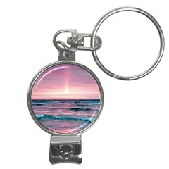 Sunset Ocean Beach Catcher Dream Evening Night Sunset Nail Clippers Key Chain by Cemarart