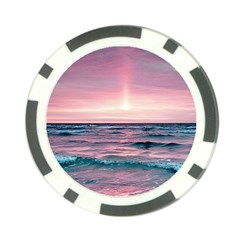 Sunset Ocean Beach Catcher Dream Evening Night Sunset Poker Chip Card Guard (10 Pack) by Cemarart