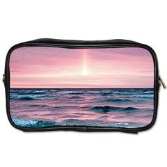 Sunset Ocean Beach Catcher Dream Evening Night Sunset Toiletries Bag (two Sides) by Cemarart