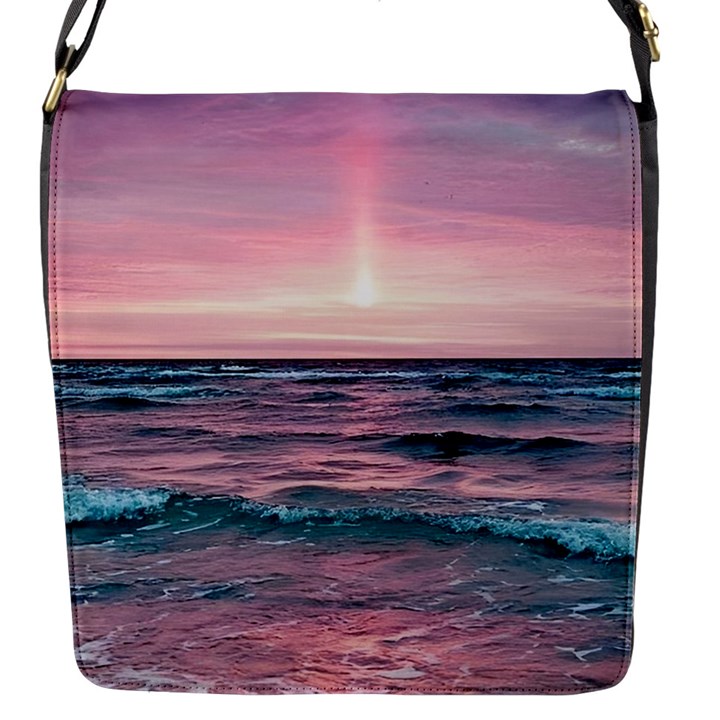 Sunset Ocean Beach Catcher Dream Evening Night Sunset Flap Closure Messenger Bag (S)