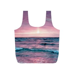 Sunset Ocean Beach Catcher Dream Evening Night Sunset Full Print Recycle Bag (s) by Cemarart