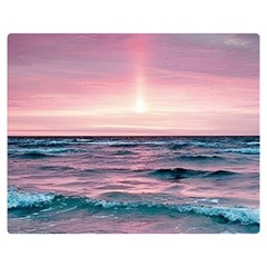 Sunset Ocean Beach Catcher Dream Evening Night Sunset Two Sides Premium Plush Fleece Blanket (medium) by Cemarart