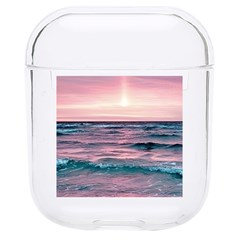 Sunset Ocean Beach Catcher Dream Evening Night Sunset Hard Pc Airpods 1/2 Case by Cemarart