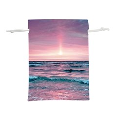 Sunset Ocean Beach Catcher Dream Evening Night Sunset Lightweight Drawstring Pouch (s) by Cemarart